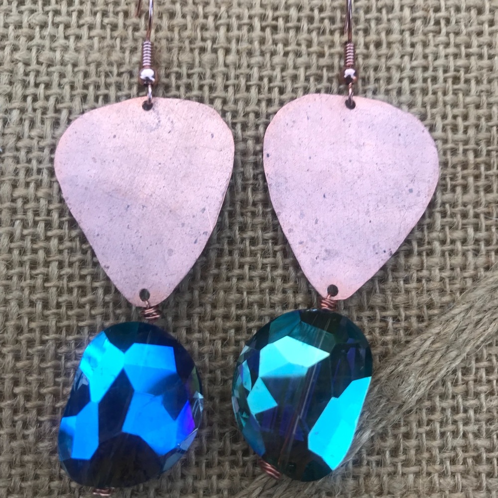 SOLD -UNIQUE Women’s Artisan Earrings GLOW | Made in NYC